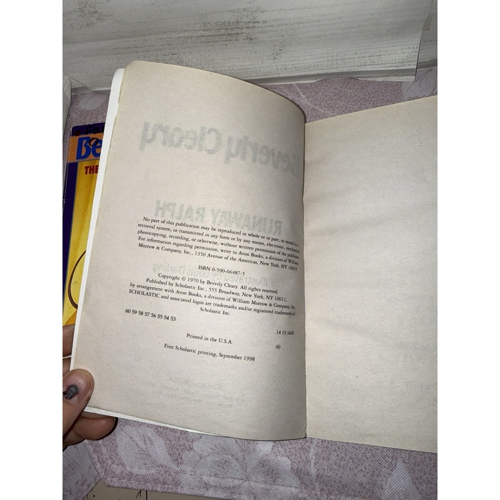 The Mouse And The Motorcycle, Ralph S. Mouse, Runaway Ralph By Beverly Cleary - Picture 5 of 5